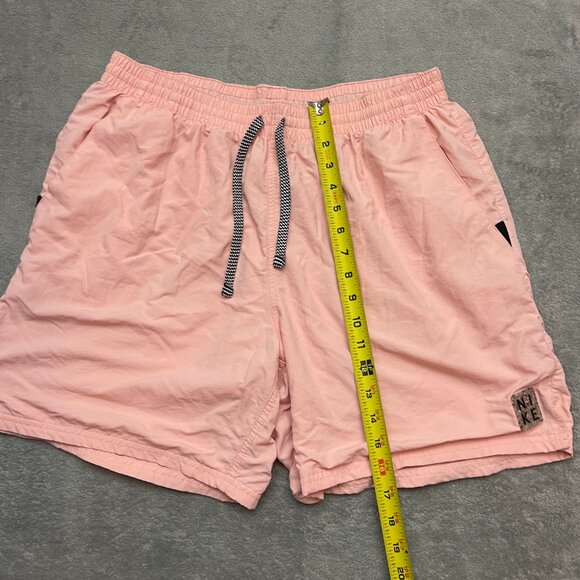 Nike Solid Icon Volley Swim Shorts Coral Pink Mens Size XL 5" Inseam Pockets - Picture 3 of 11